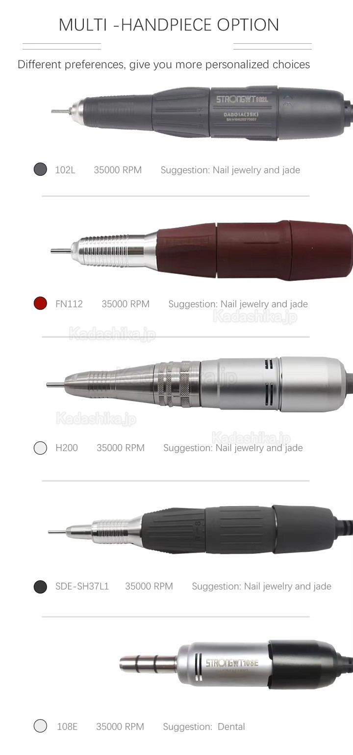 Strong 211 歯科技工用マイクロモーター（Eタイプマイクロモーター 35000RPM搭載）